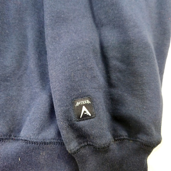 Antigua Chicago Cubs MLB Navy Blue Goalie Pullover Hoodie Sweatshirt XL - Picture 10 of 10